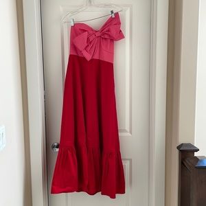 Anthropologie midi dress. Size 8. Super cute two tones/block colouring!